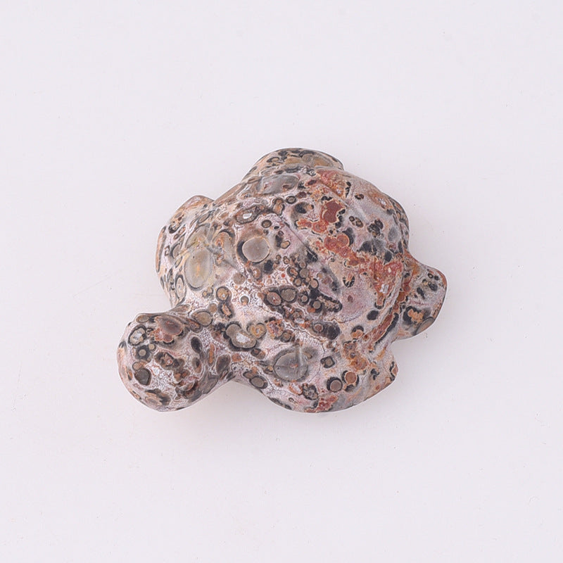 Crystal 5cm Small Turtle Animal Carvings GEMROCKY-Carvings-Leopard Skin Jasper-