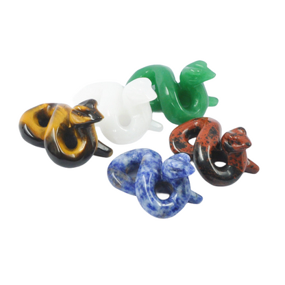 Crystal 5cm Snake Carvings GEMROCKY-Carvings-