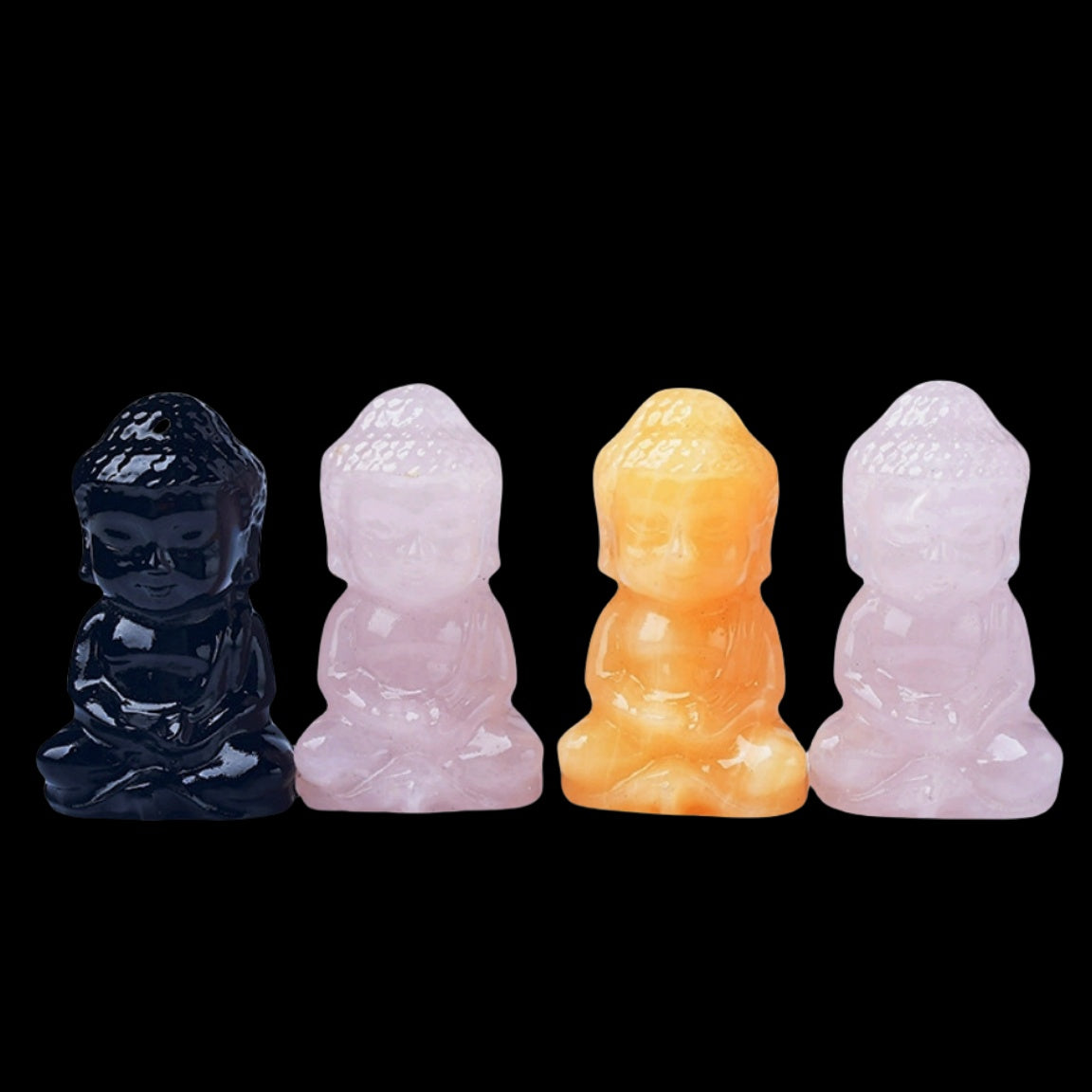 Crystal Budda 6.5cm Carvings GEMROCKY-Carvings-Rose Quartz-GEMROCKY