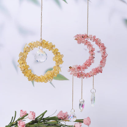 Crystal Chip Pendant Drop Suncatcher Ornaments GEMROCKY-Decoration-