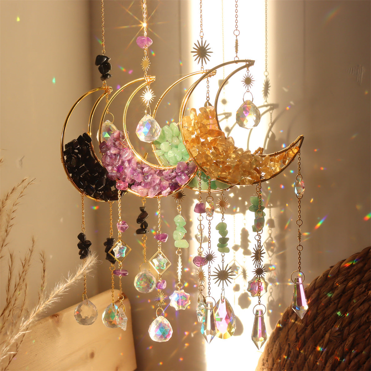 Crystal Chips Suncatcher Ornaments GEMROCKY-Decoration-