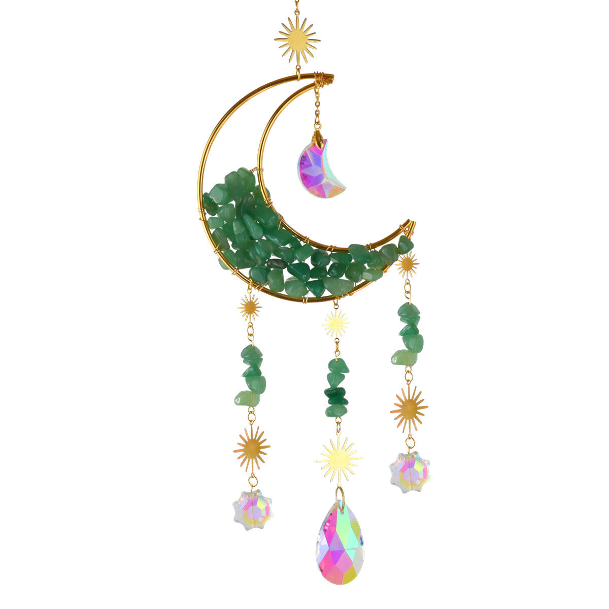 Crystal Chips Suncatcher Ornaments GEMROCKY-Decoration-Green Aventurine-