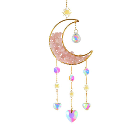 Crystal Chips Suncatcher Ornaments GEMROCKY-Decoration-Rose Quartz-