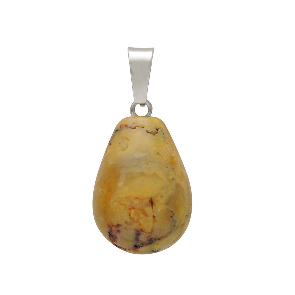 Crystal Egg Drop Pendant Necklaces GEMROCKY-Jewelry-Crazy Agate-