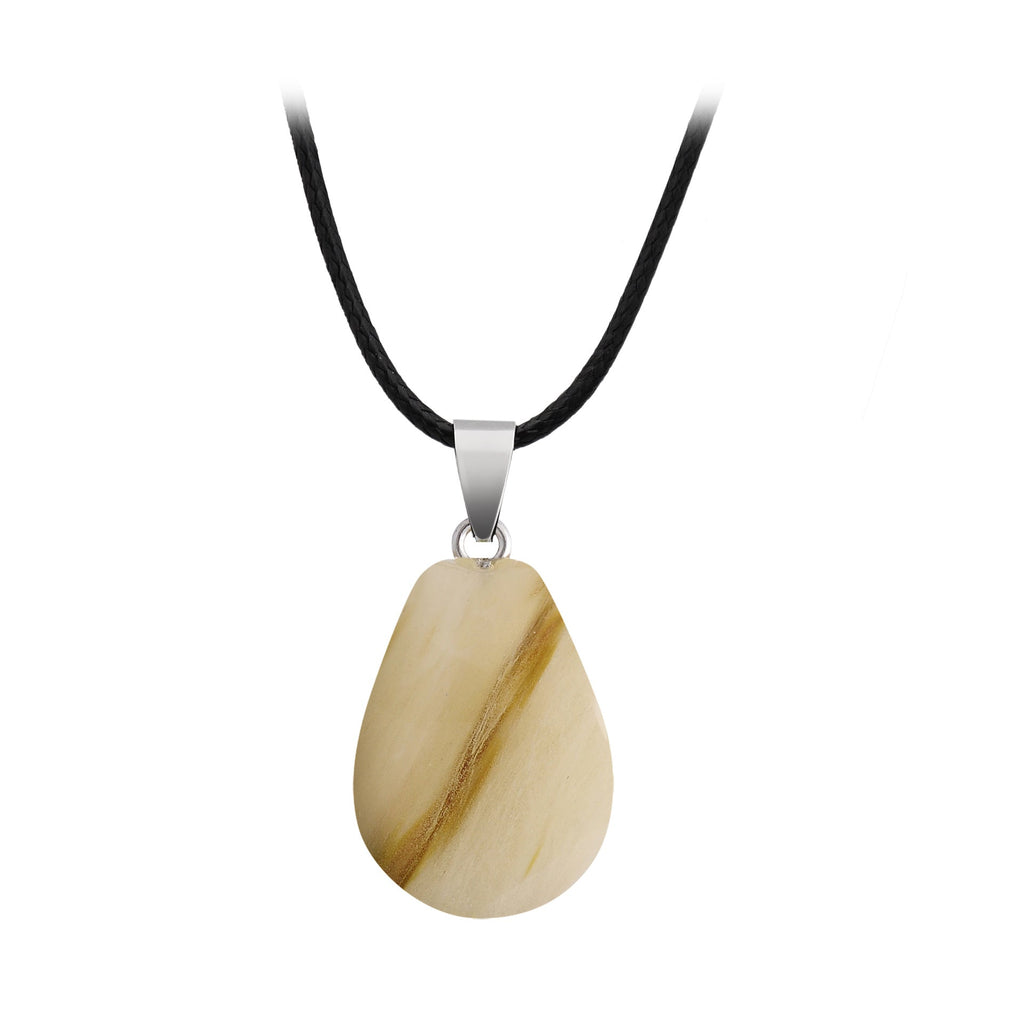 Crystal Egg Drop Pendant Necklaces GEMROCKY-Jewelry-Watermelon Skin Stone-