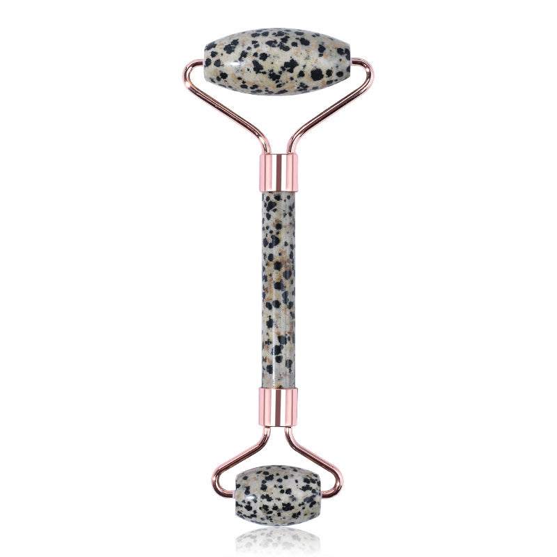 Crystal Face Massage Rollers Skincare Use GEMROCKY-Jewelry-Dalmatian Jasper-