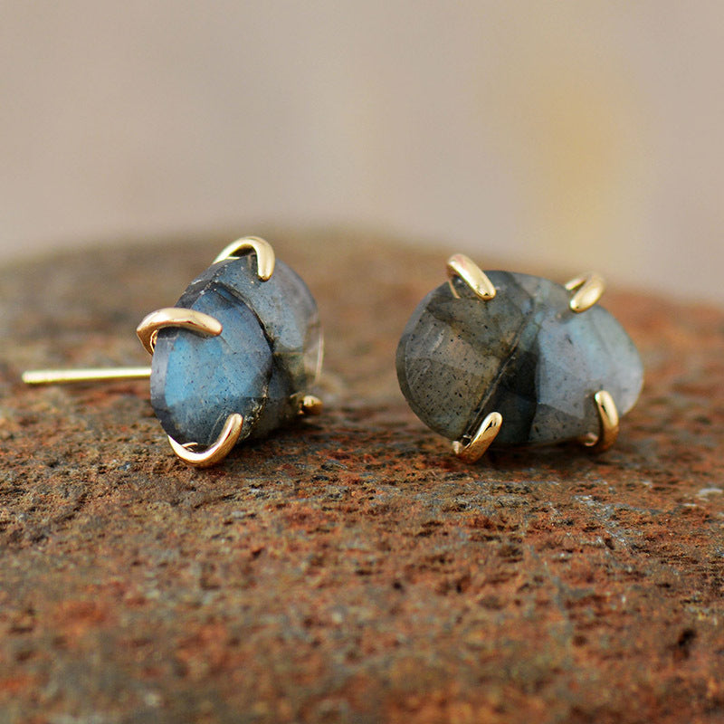 Crystal Labradorite Earrings GEMROCKY-Jewelry-