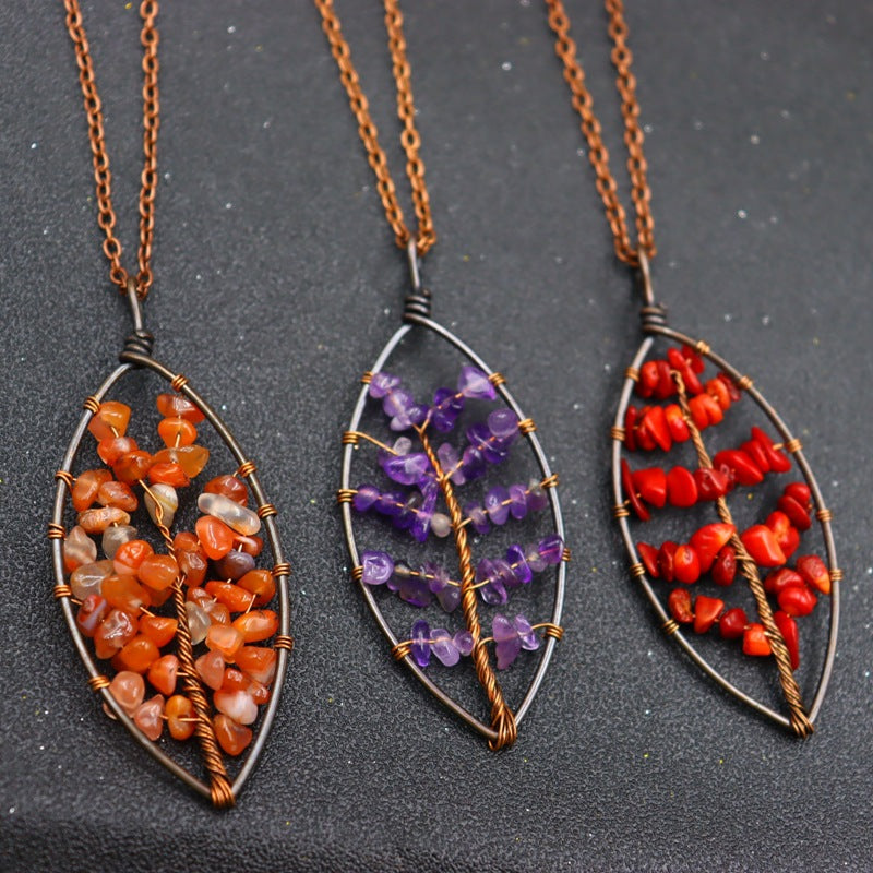 Crystal Life Tree Necklaces GEMROCKY-Jewelry-