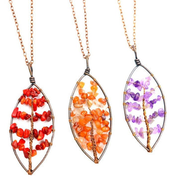 Crystal Life Tree Necklaces GEMROCKY-Jewelry-