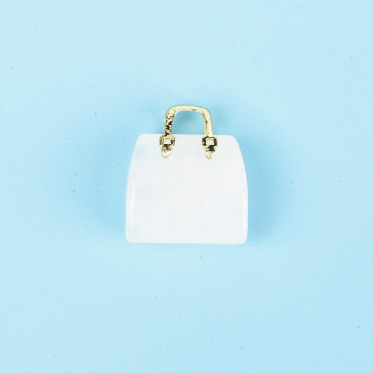 Crystal Mini 2.5cm Handbag Carvings GEMROCKY-Carvings-Clear Quartz-