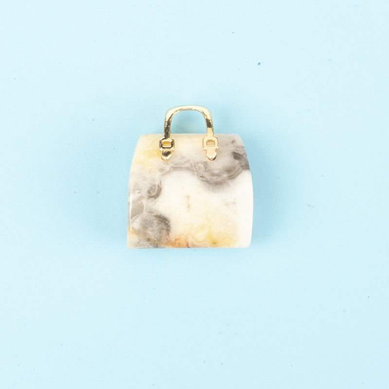 Crystal Mini 2.5cm Handbag Carvings GEMROCKY-Carvings-Crazy Agate-