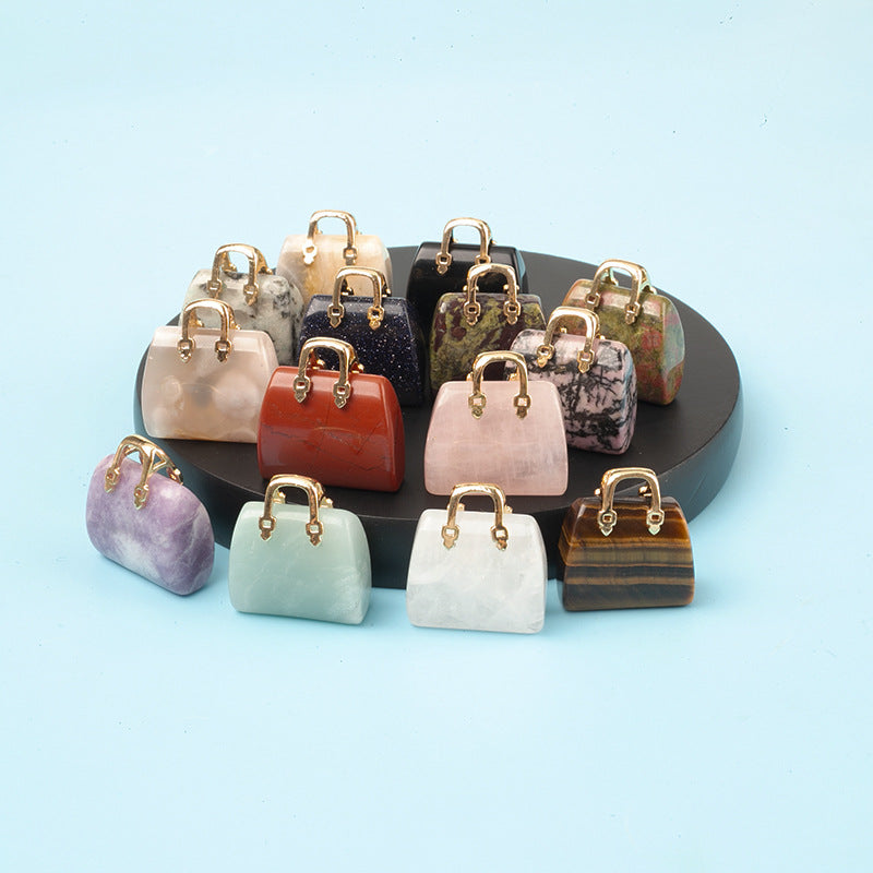 Crystal Mini 2.5cm Handbag Carvings GEMROCKY-Carvings-