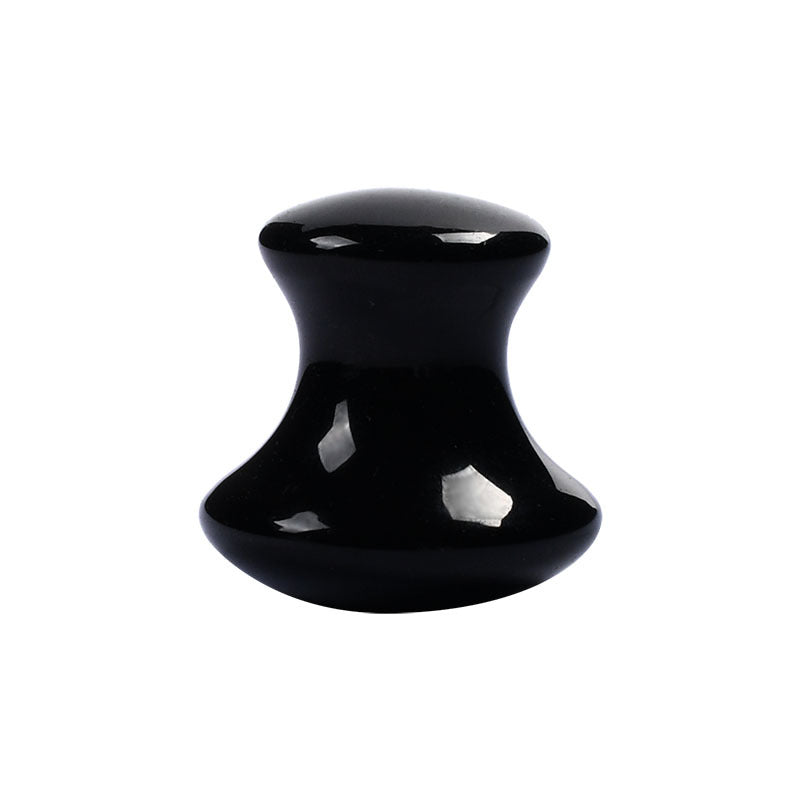 Crystal Mushroom Shape Face Massager Skincare Use GEMROCKY-Jewelry-Black Obsidian-