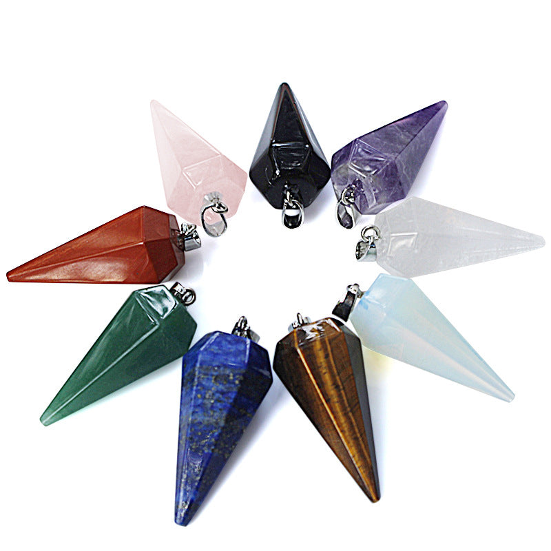 Crystal Pendulum Pendants for Necklace GEMROCKY-Jewelry-