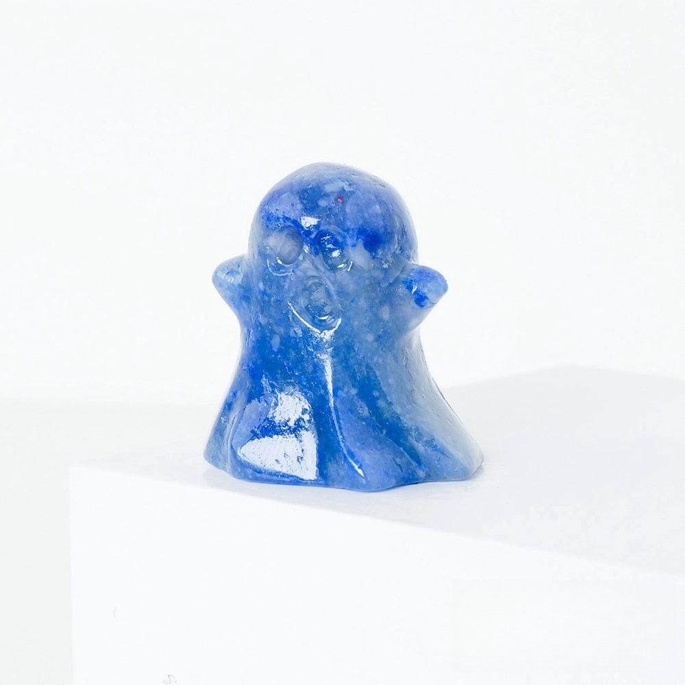 Crystal Small Ghost 3cm Carvings GEMROCKY-Carvings-Blue Aventurine-