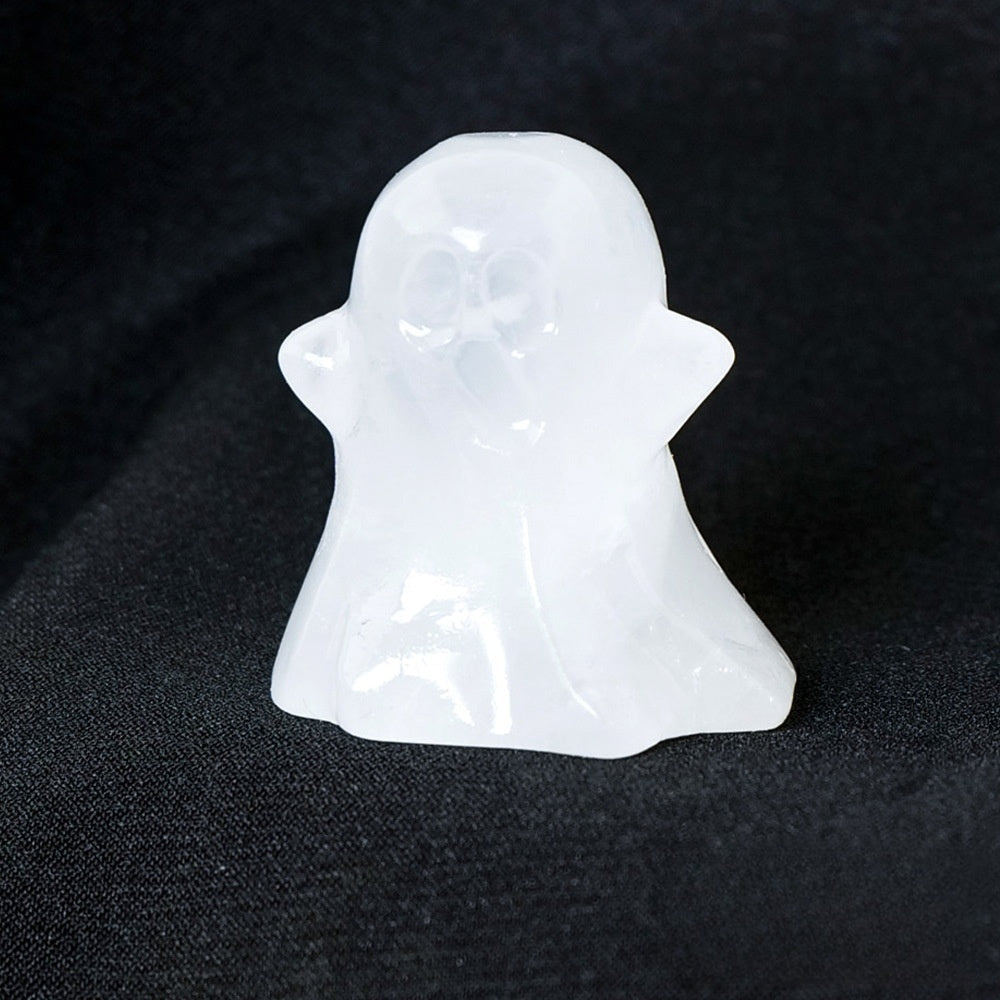 Crystal Small Ghost 3cm Carvings GEMROCKY-Carvings-Clear Quartz-