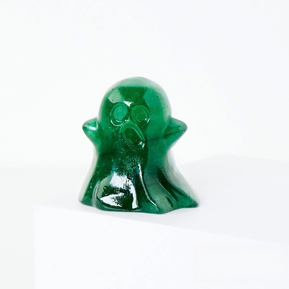 Crystal Small Ghost 3cm Carvings GEMROCKY-Carvings-Green Aventurine-