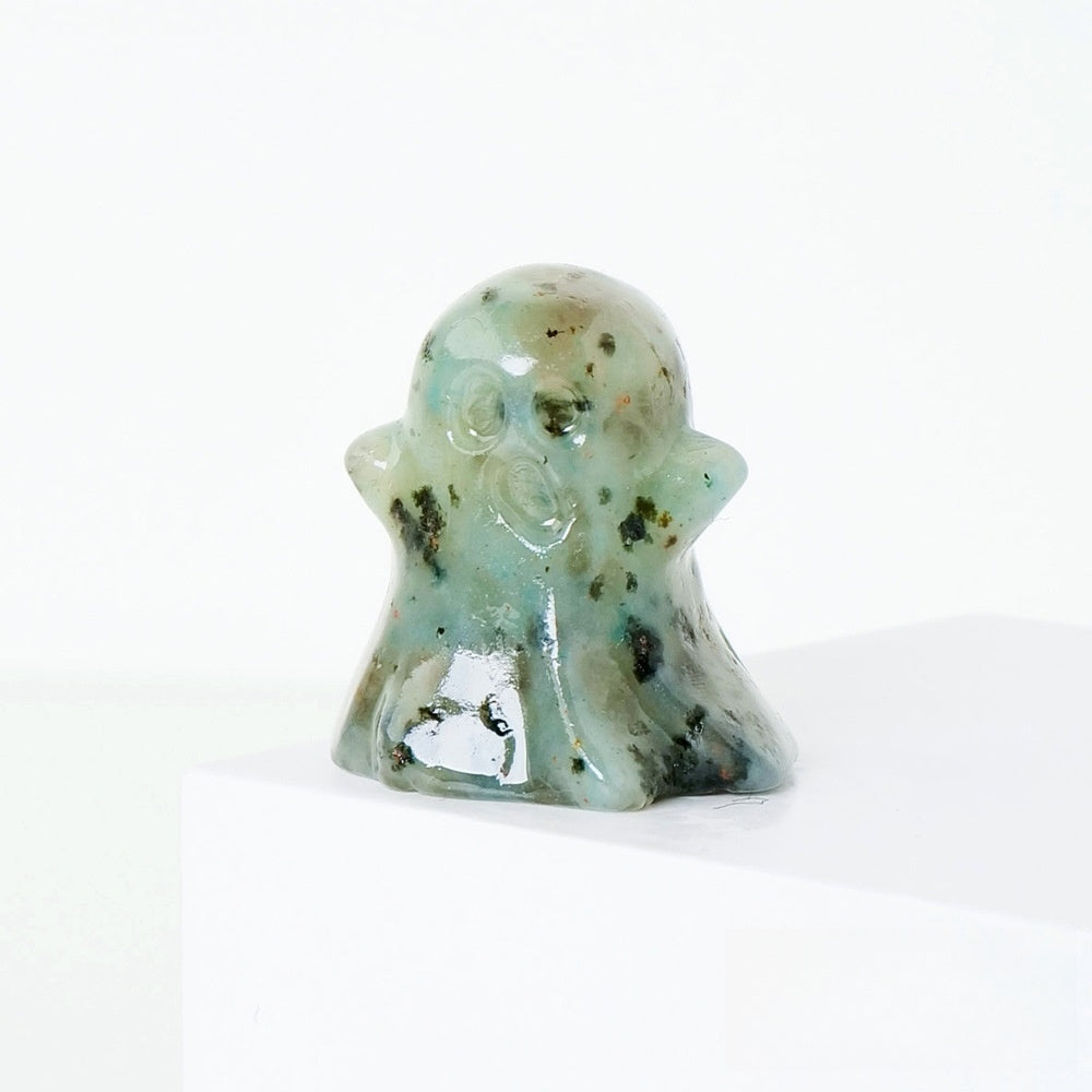 Crystal Small Ghost 3cm Carvings GEMROCKY-Carvings-Kiwi Jasper-