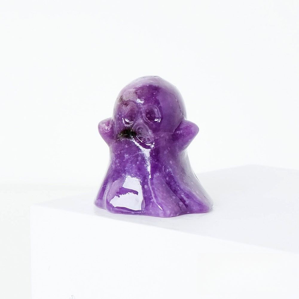 Crystal Small Ghost 3cm Carvings GEMROCKY-Carvings-Lepidolite-