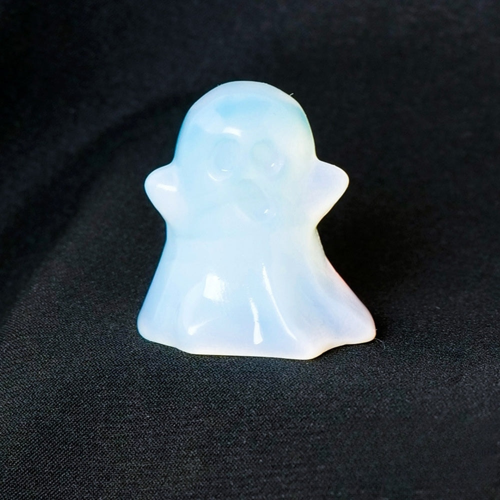 Crystal Small Ghost 3cm Carvings GEMROCKY-Carvings-Opalite-