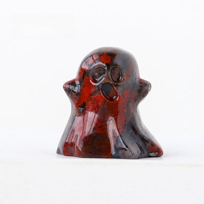 Crystal Small Ghost 3cm Carvings GEMROCKY-Carvings-Red Larvikite-