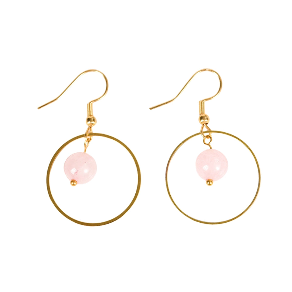 Crystal Solar Sphere Hold Eardrop Earrings GEMROCKY-Jewelry-