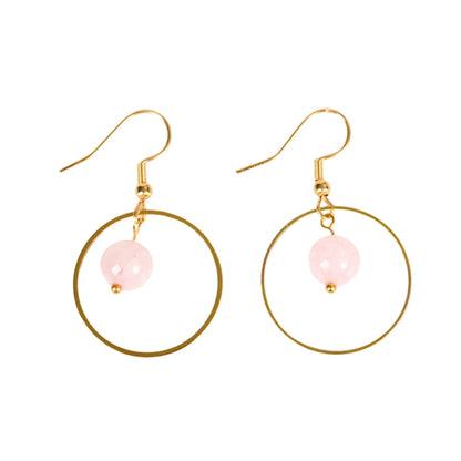 Crystal Solar Sphere Hold Eardrop Earrings GEMROCKY-Jewelry-