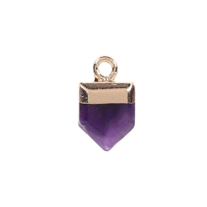 Crystal Triangle Arrow Pendants for Necklace GEMROCKY-Jewelry-Amethyst-