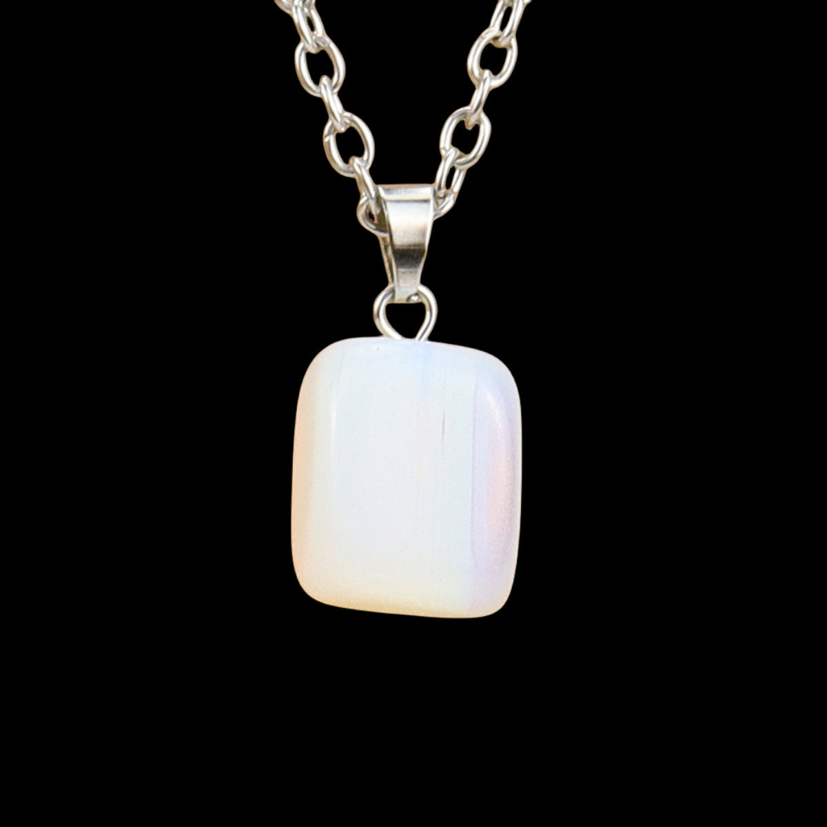 Crystal Tumbled Stones Pendant Necklaces GEMROCKY-Jewelry-Opalite-