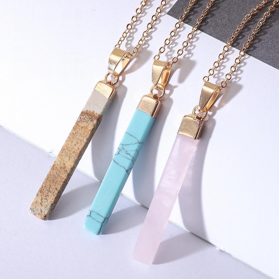 Cuboid Long Pendulum Pendants GEMROCKY-Jewelry-