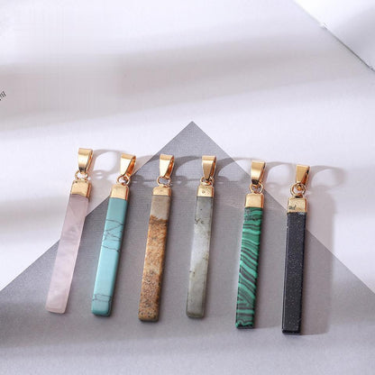 Cuboid Long Pendulum Pendants GEMROCKY-Jewelry-