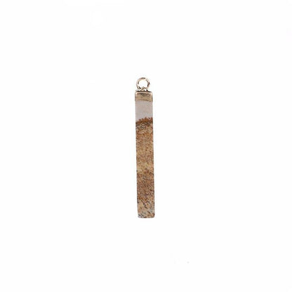 Cuboid Long Pendulum Pendants GEMROCKY-Jewelry-Picture Jasper-