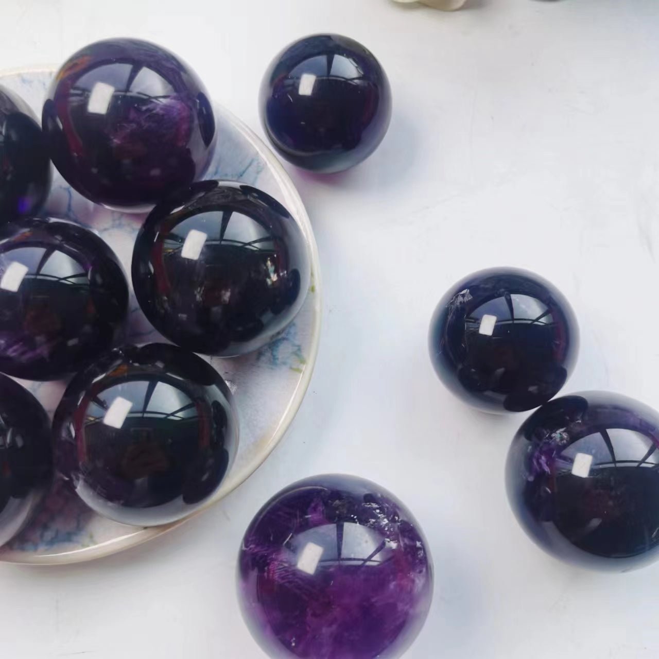 Dark Amethyst Spheres GEMROCKY-Spheres-