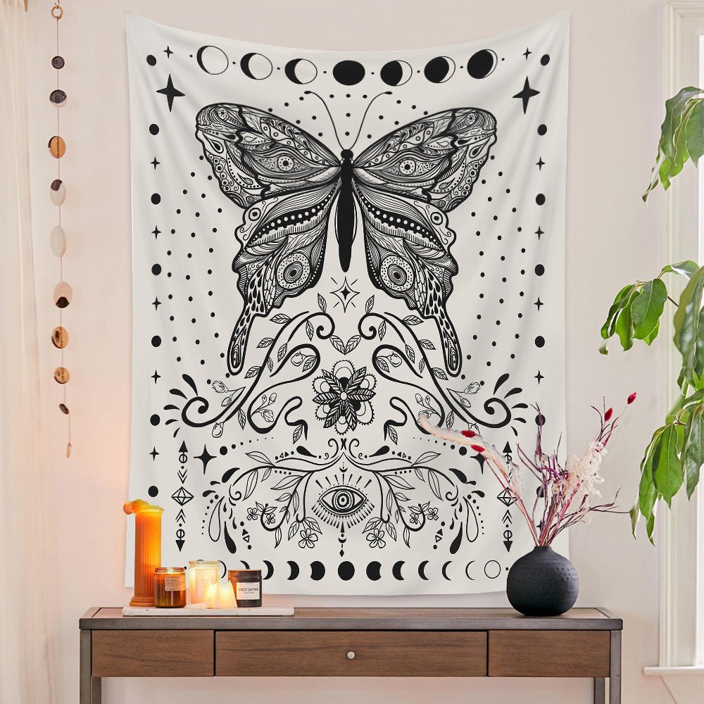 Decor Background Cloth Bohemian Style Tarot Tapestry GEMROCKY-Decoration-73*95cm (brushed hair)-BUTTERFLY-