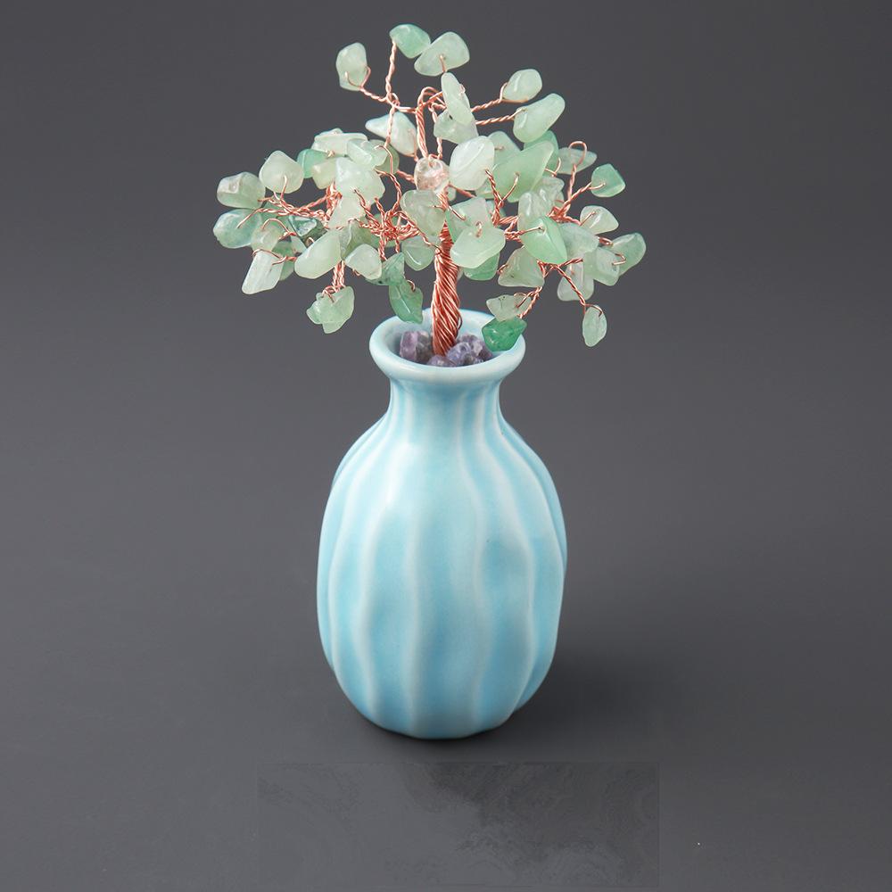 Decor Vase Chips Gem Trees GEMROCKY-Decoration-Green Aventurine-