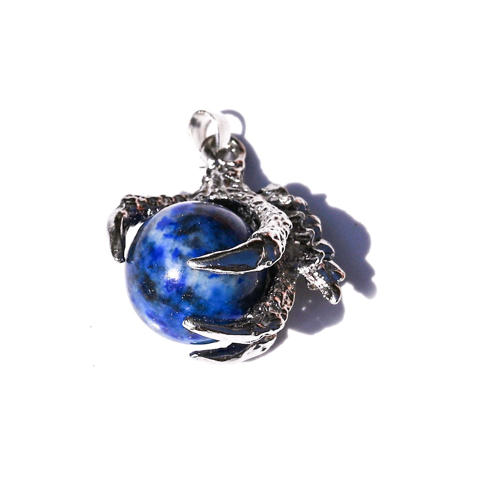 Dragon Claw Ball Pendants for Necklace GEMROCKY-Jewelry-Sodalite Silver-