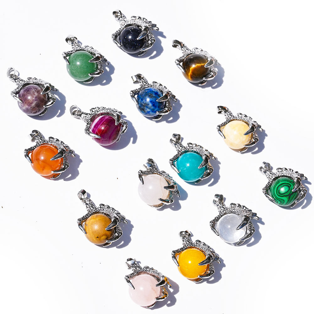 Dragon Claw Ball Pendants for Necklace GEMROCKY-Jewelry-