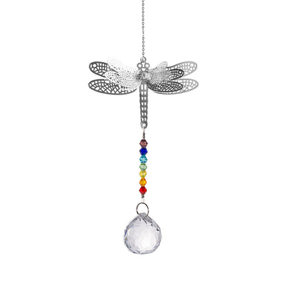 Dragonfly 7 Chakra Suncatcher Ornaments GEMROCKY-Decoration-1-