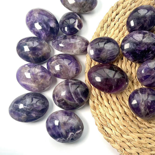 Dream Amethyst Palm Stones GEMROCKY-Carvings-