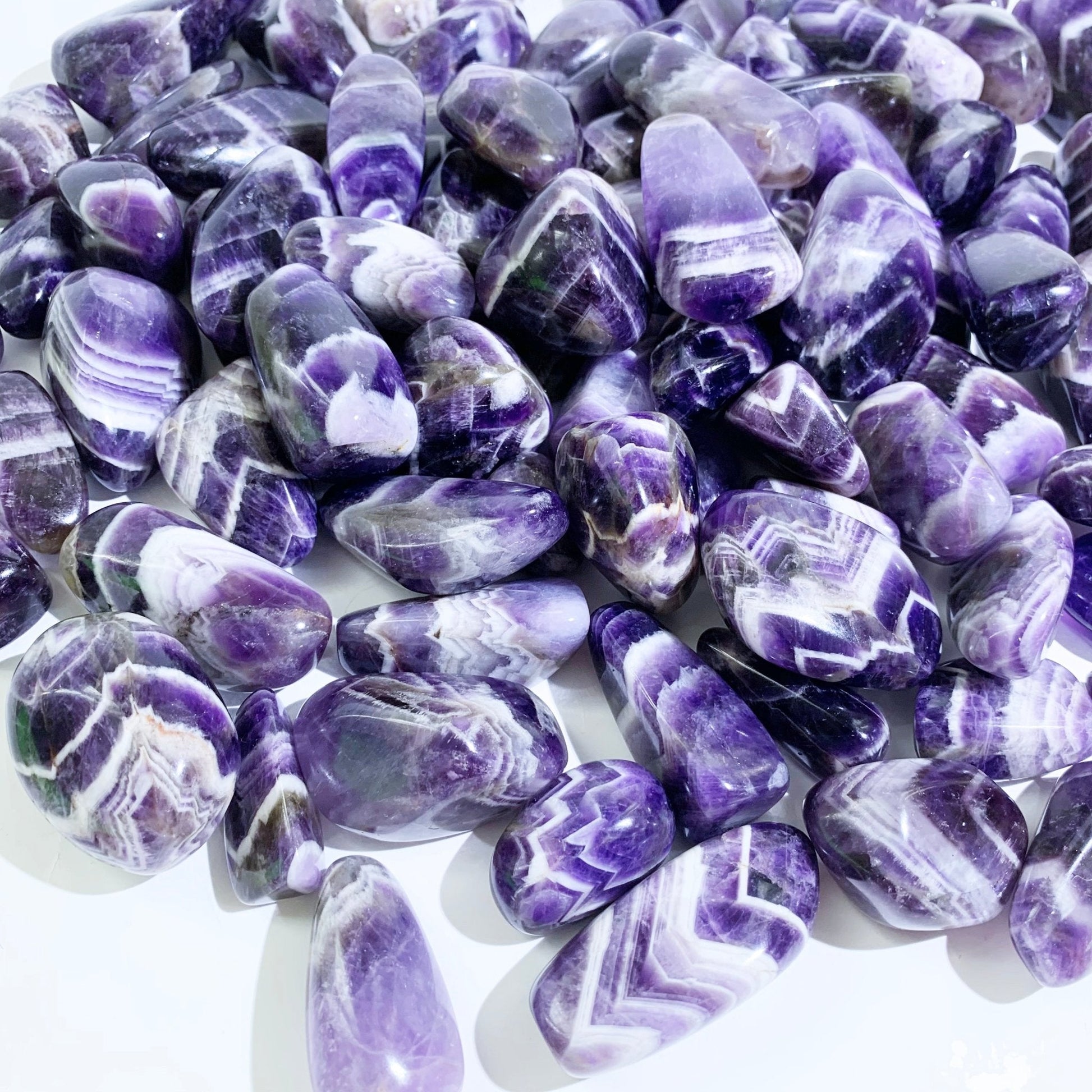 Dream Amethyst Tumble Stones GEMROCKY-Tumbles-