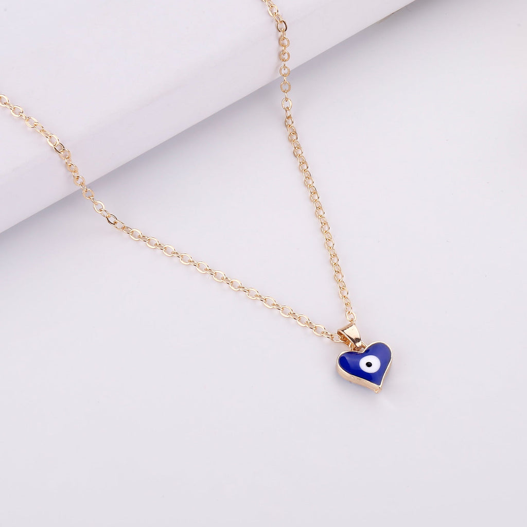 Evil Eye Silver Golden Color Pendant Necklace GEMROCKY-Jewelry-11-