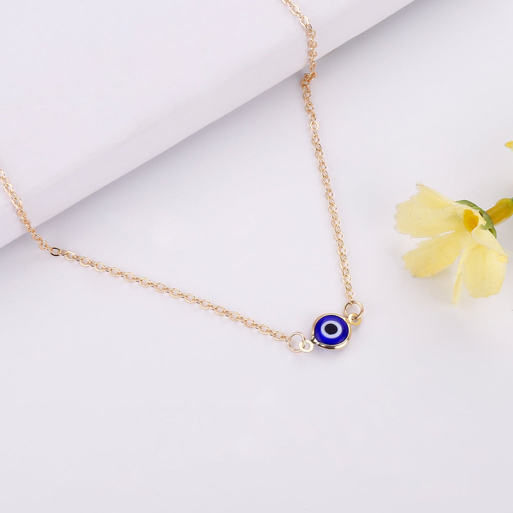 Evil Eye Silver Golden Color Pendant Necklace GEMROCKY-Jewelry-12-