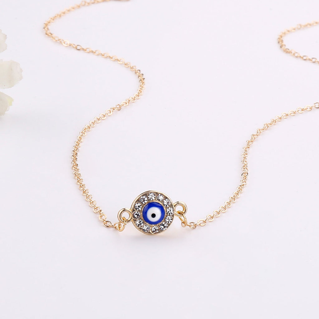 Evil Eye Silver Golden Color Pendant Necklace GEMROCKY-Jewelry-3-