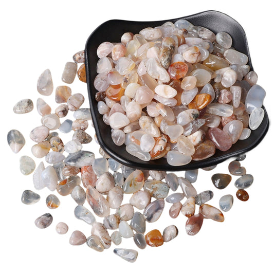 Flower Agate Chips GEMROCKY-Tumbles-