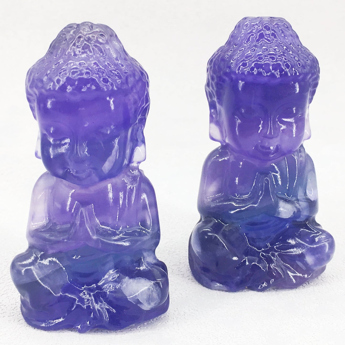 Fluorite Budda 7cm Carvings GEMROCKY-Carvings-