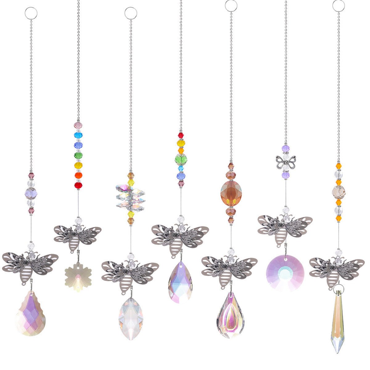 Flying Bees Suncatcher Ornaments GEMROCKY-Decoration-