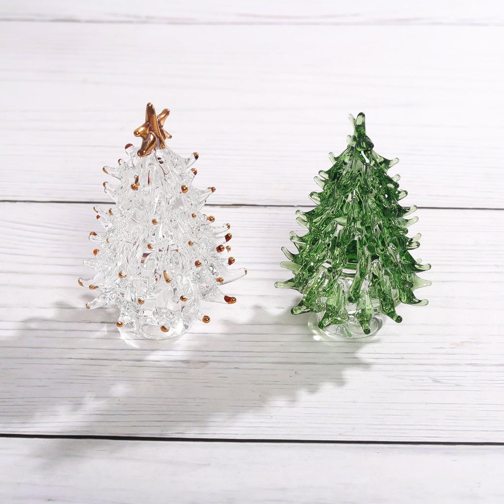 Glass Christmas Tree Holiday Ornaments GEMROCKY-Decoration-