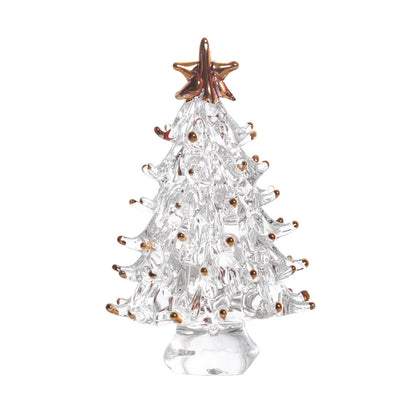 Glass Christmas Tree Holiday Ornaments GEMROCKY-Decoration-White-