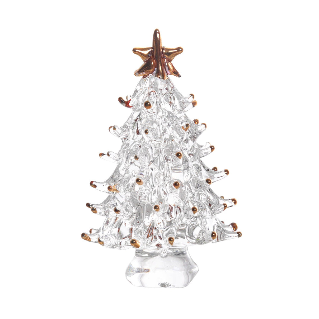 Glass Christmas Tree Holiday Ornaments GEMROCKY-Decoration-White-