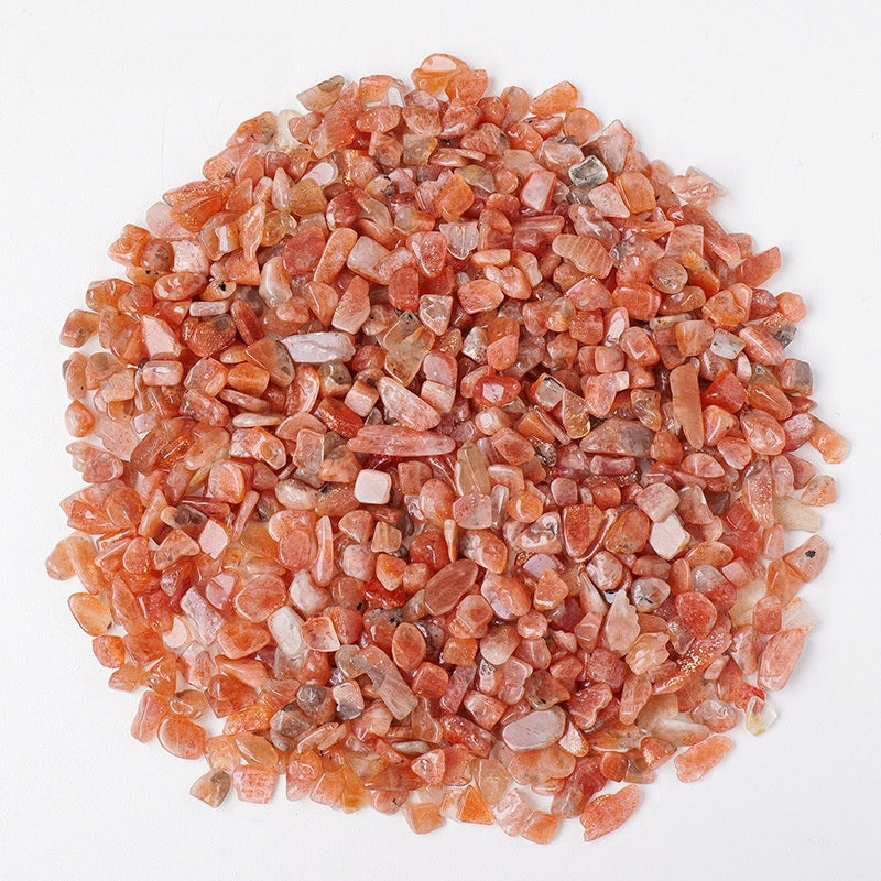 Golden Sunstone Chips GEMROCKY-Tumbles-